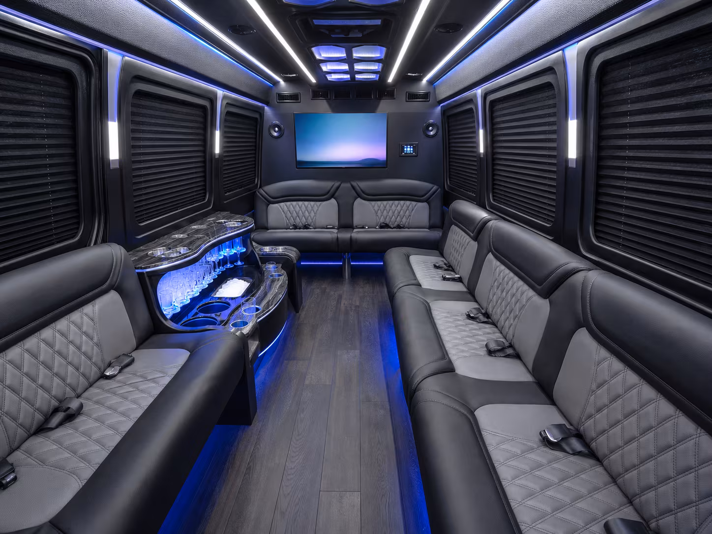 flower mound 28 passenger party bus