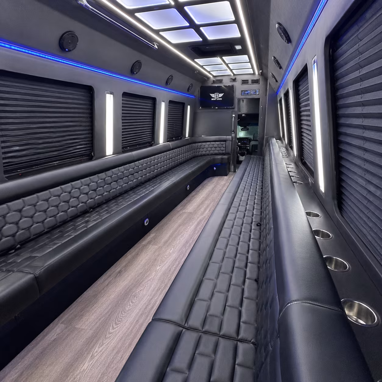 flower mound party bus rentals inside